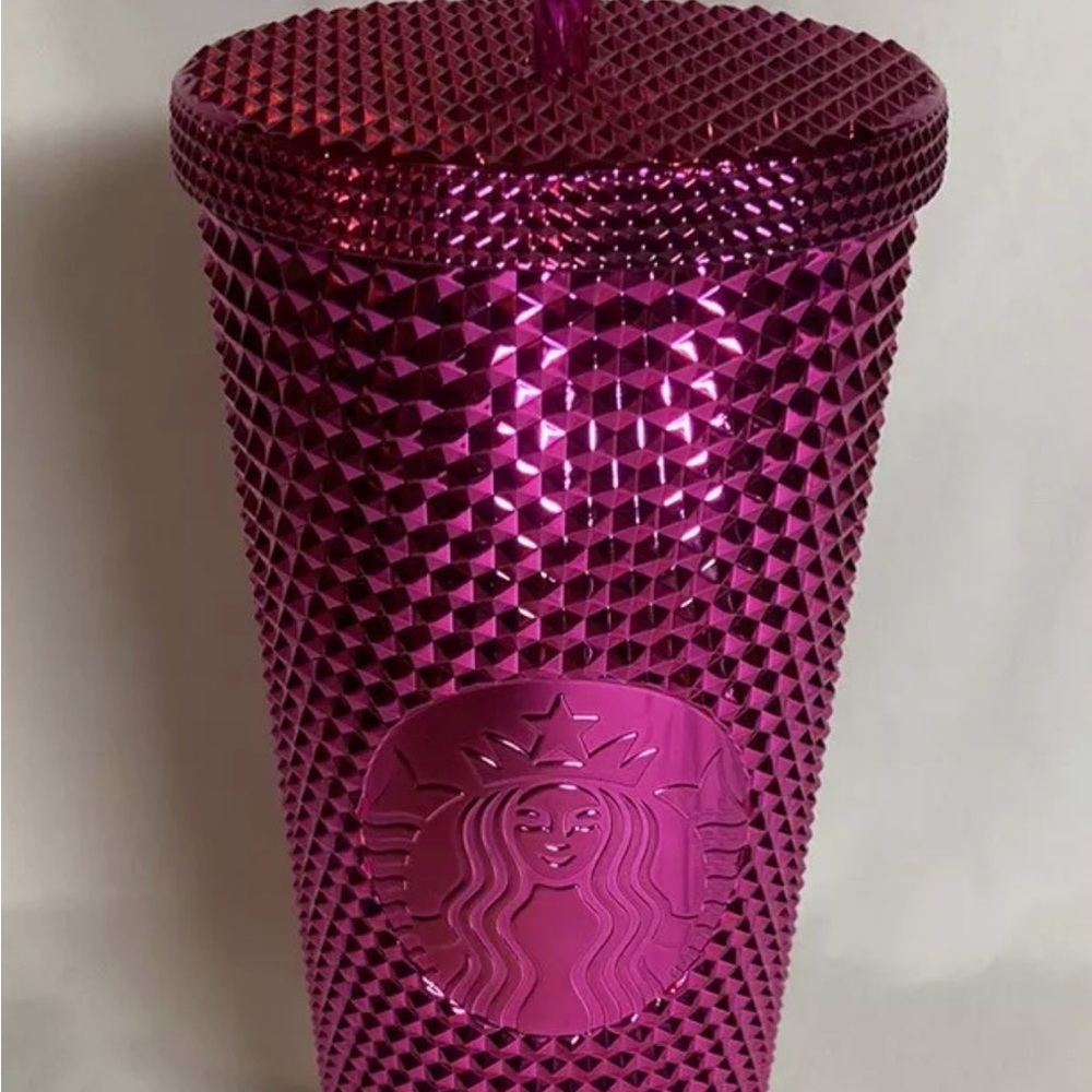 Starbucks Fuchsia Textured Tumbler